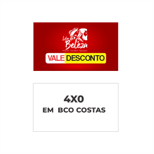 cartão de visita 4x0 300g